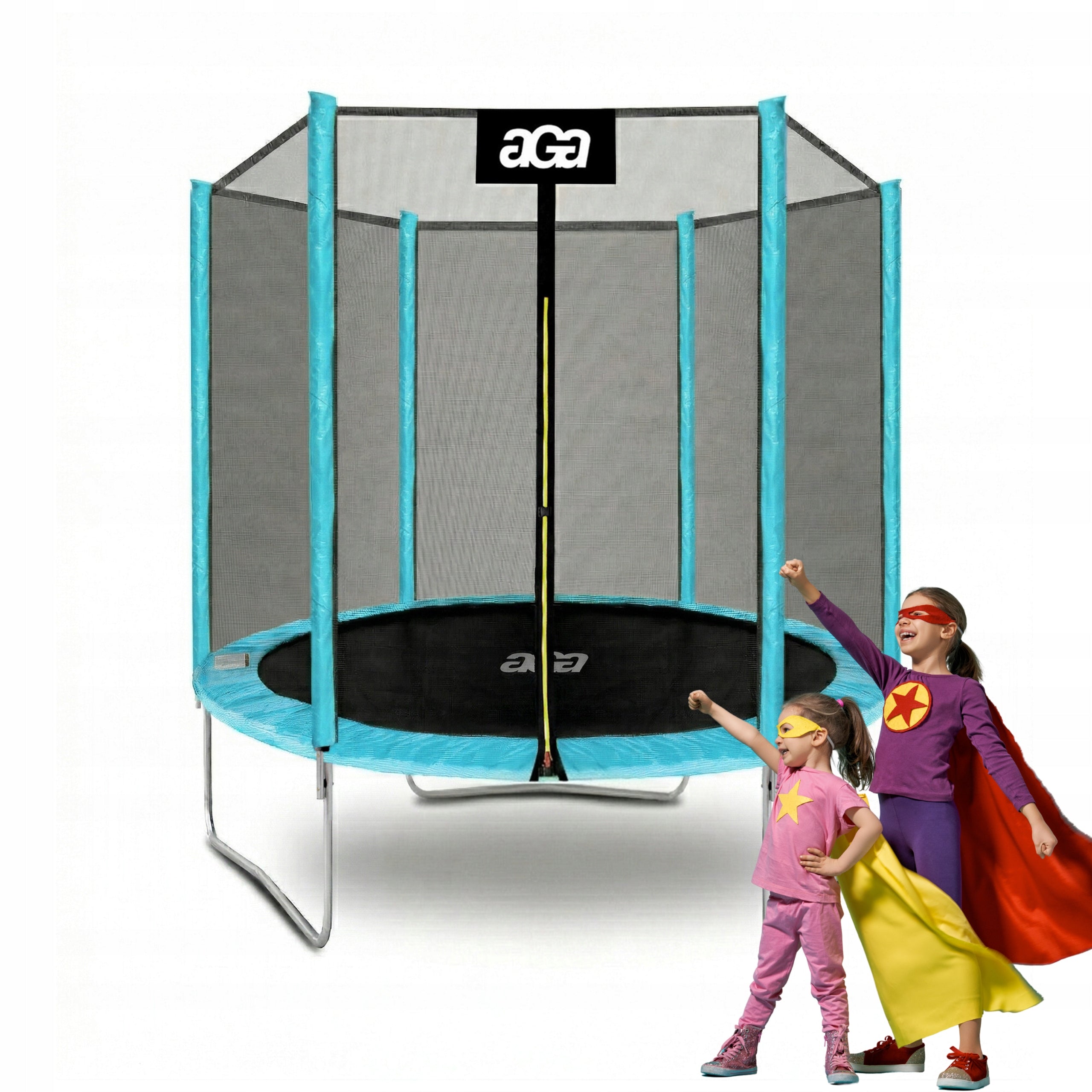 PREMIUM Trampoline SPORT TOP 180 cm 6 ft. Aga Blue LB STRONG Safe