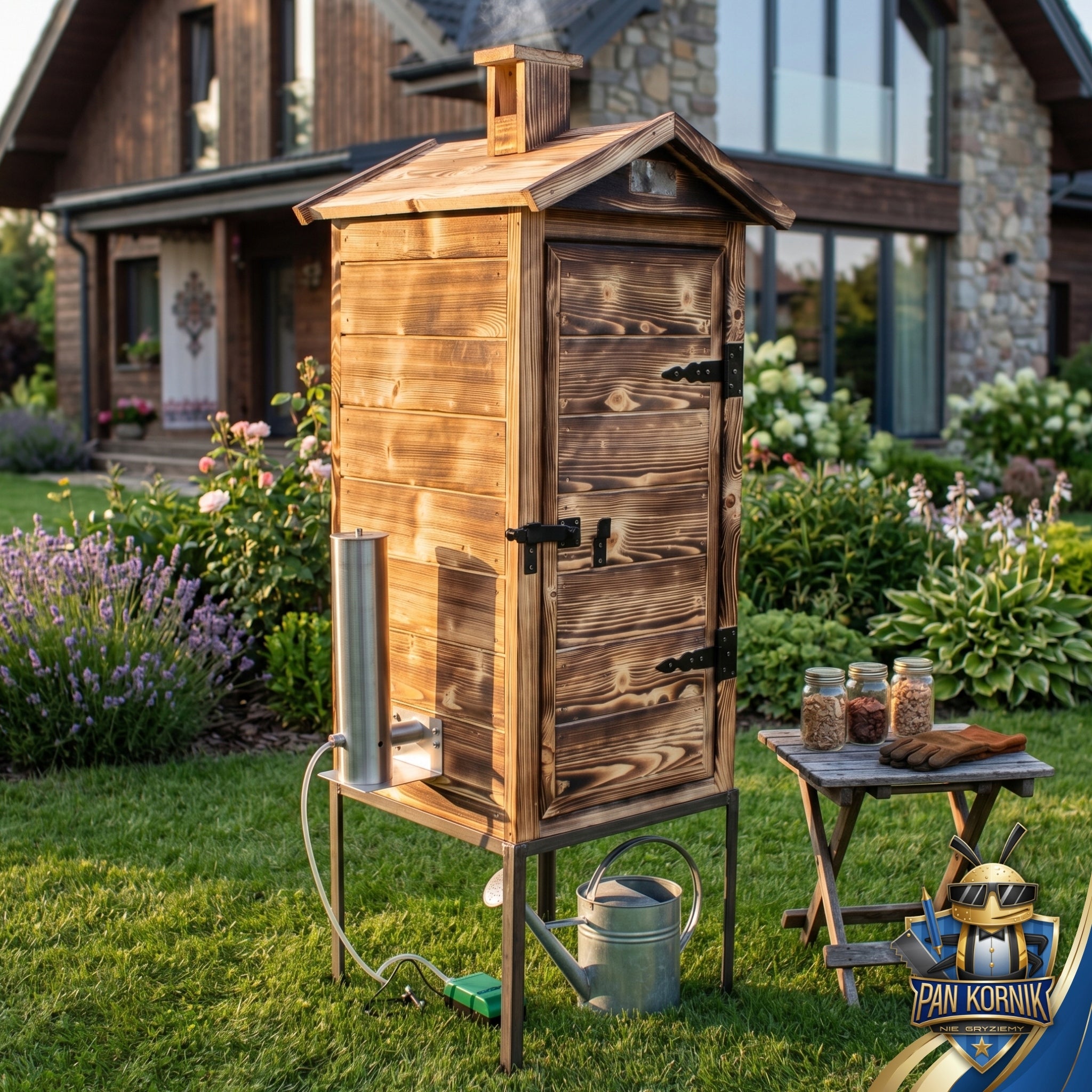 PREMIUM WOODEN ELECTRIC SMOKEHOUSE 180 LITERS MANUFACTURER PAN KORNIK Material wood