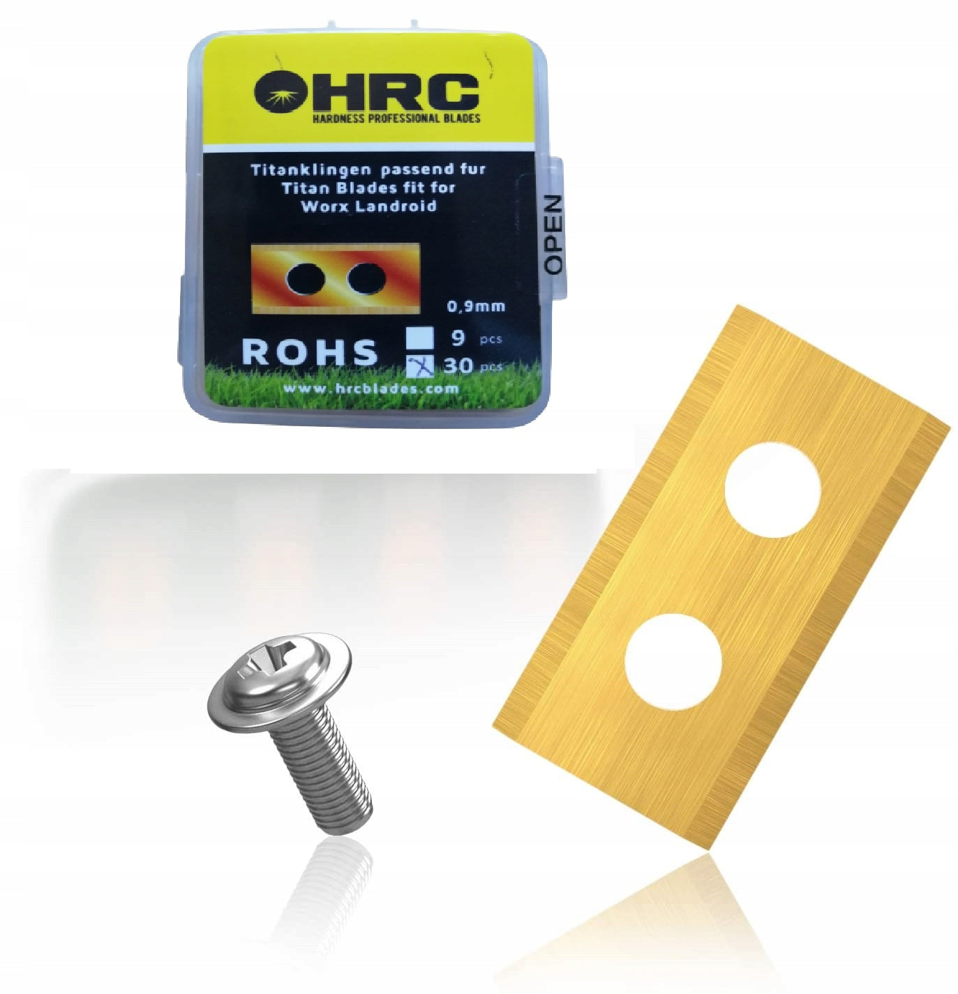 PREMIUM blades Knives for mowing robots WORX LANDROID MAMMOTION 30pcs HRC Brand HRC