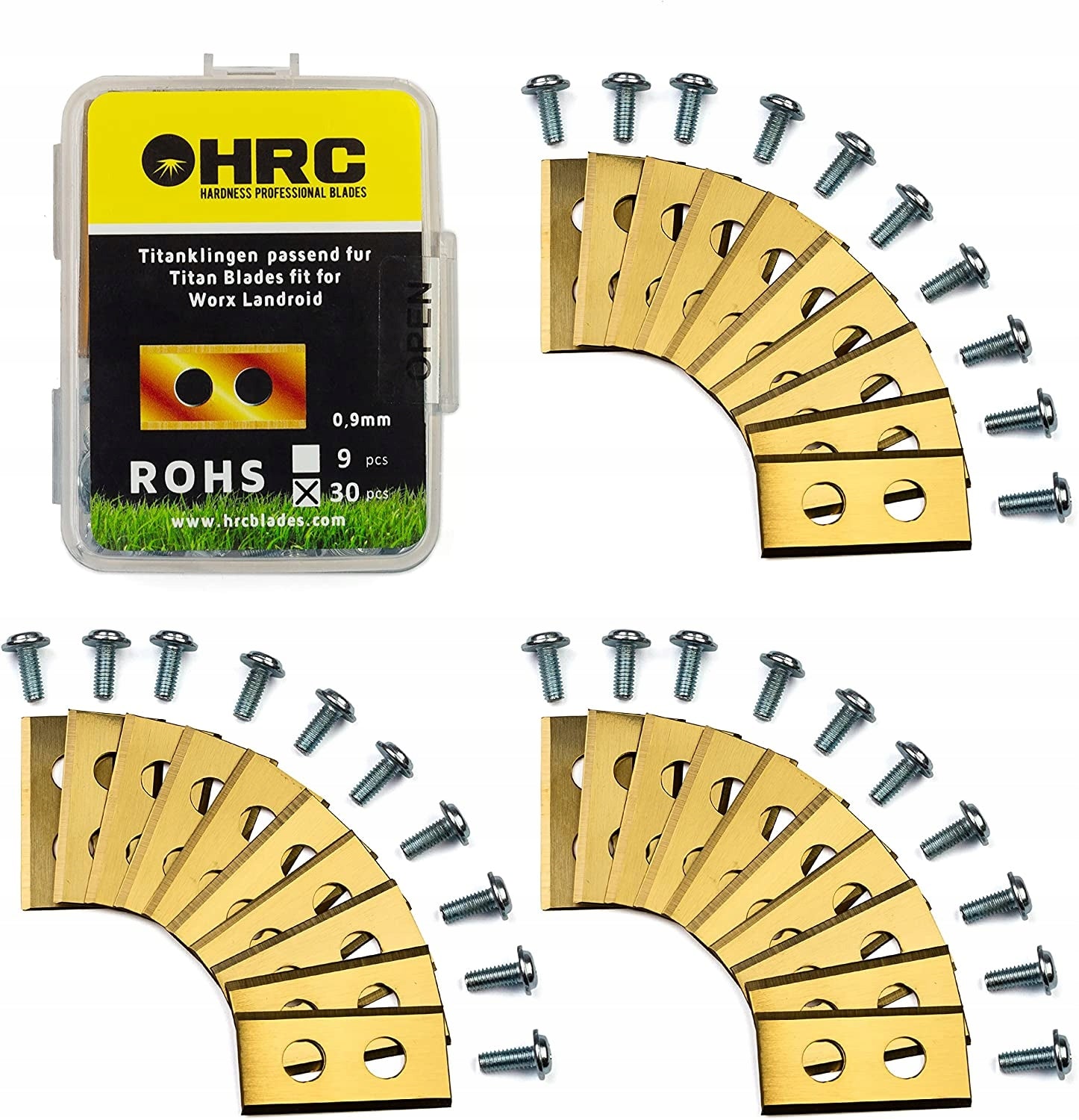 PREMIUM blades Knives for mowing robots WORX LANDROID MAMMOTION 30pcs HRC