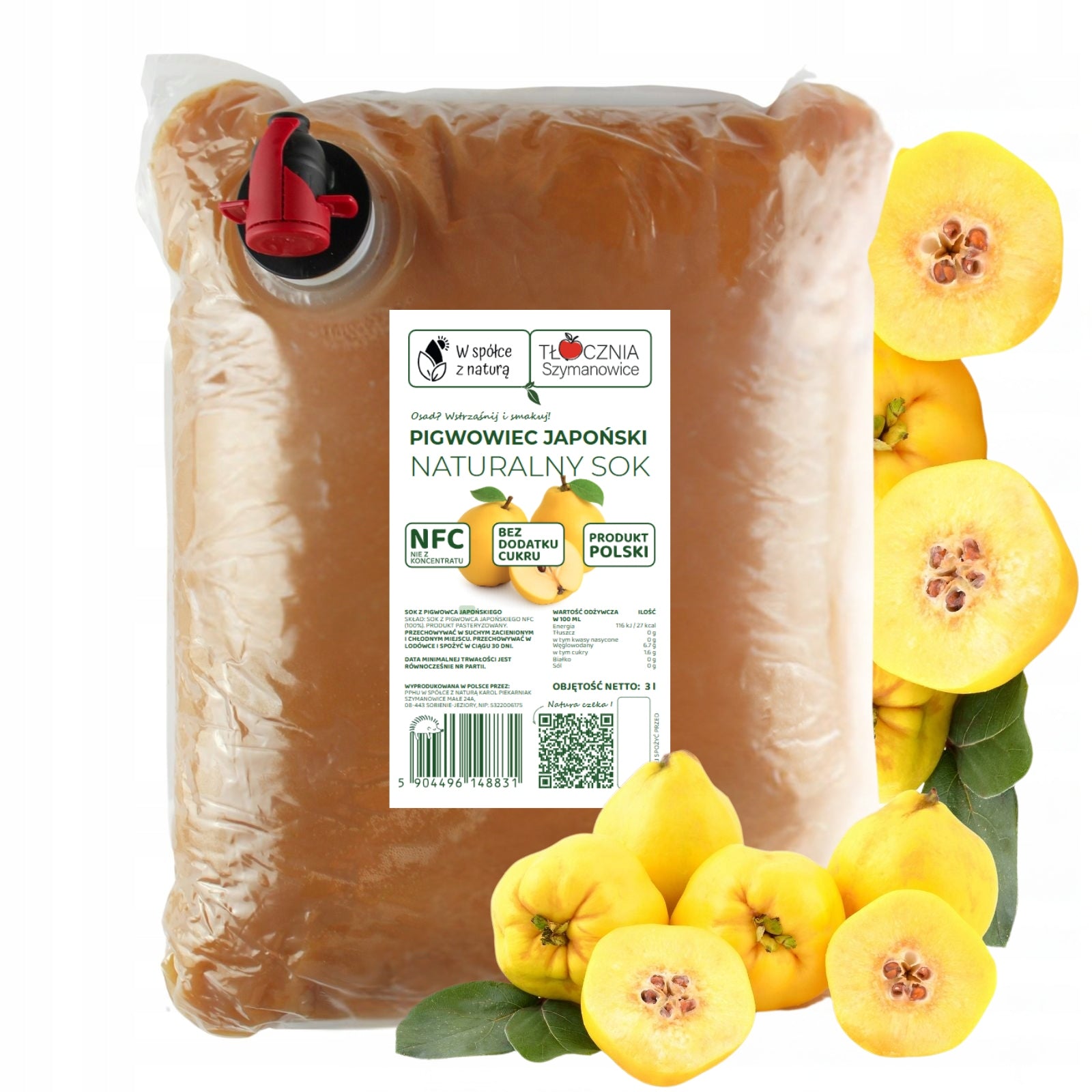 PRESSED QUINCE JUICE 100% NFC 3L FOR CHILDREN