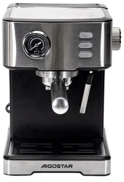 PRESSURE COFFEE MAKER 1400W FLASK 20 BAR 1,7 L STEEL AIGOSTAR