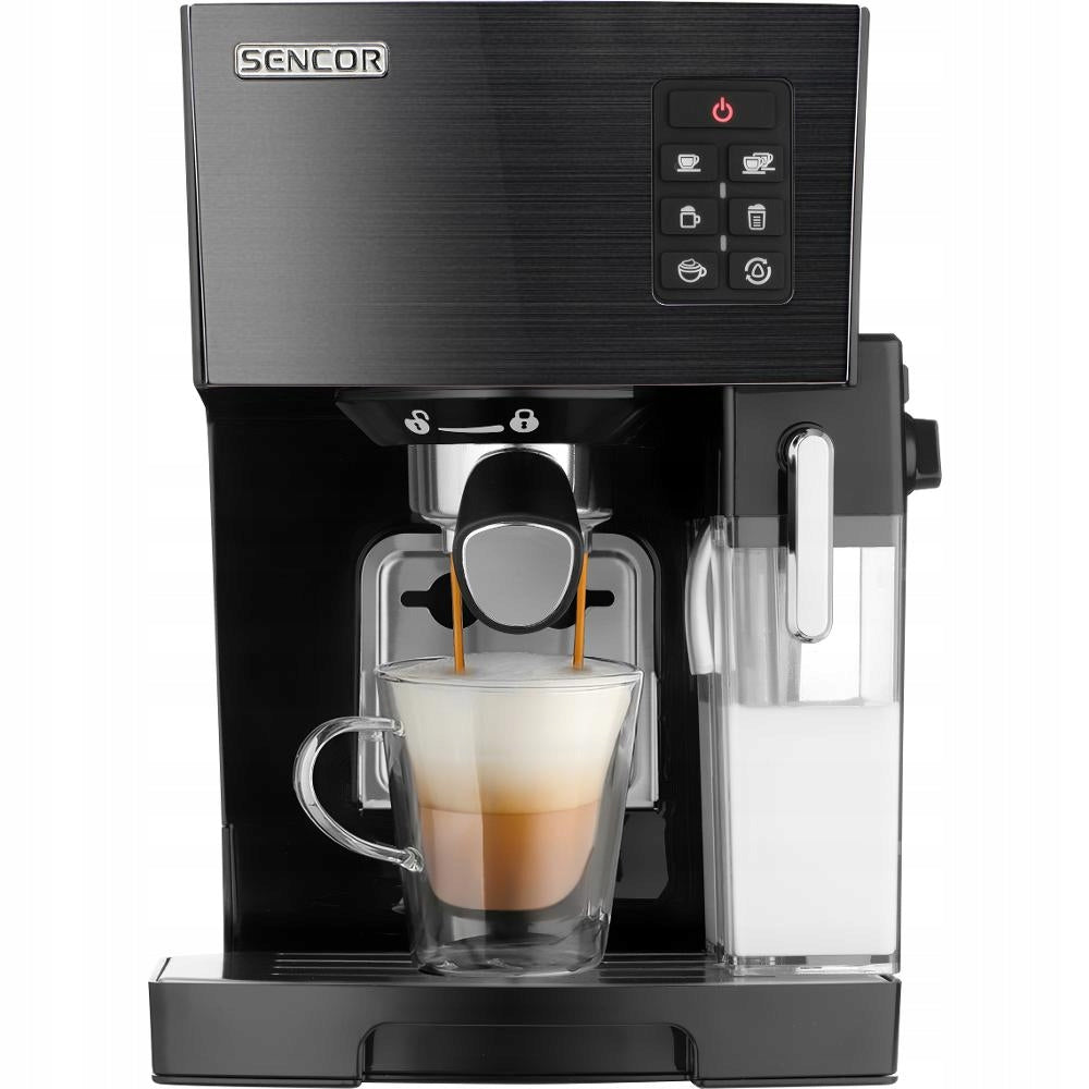 PRESSURE COFFEE MAKER AUTOMATIC STRONG 1450W 20B DOUBLE DISPENSER Brand Sencor