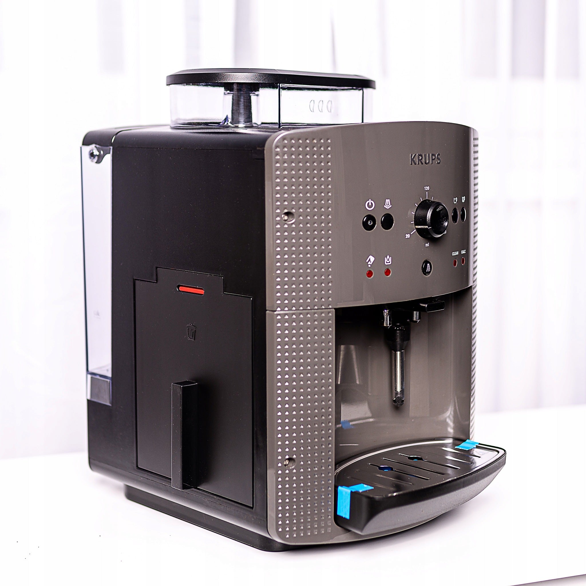 PRESSURE COFFEE MAKER KRUPS AUTOMATIC GREY FRONT!! Brand Krups