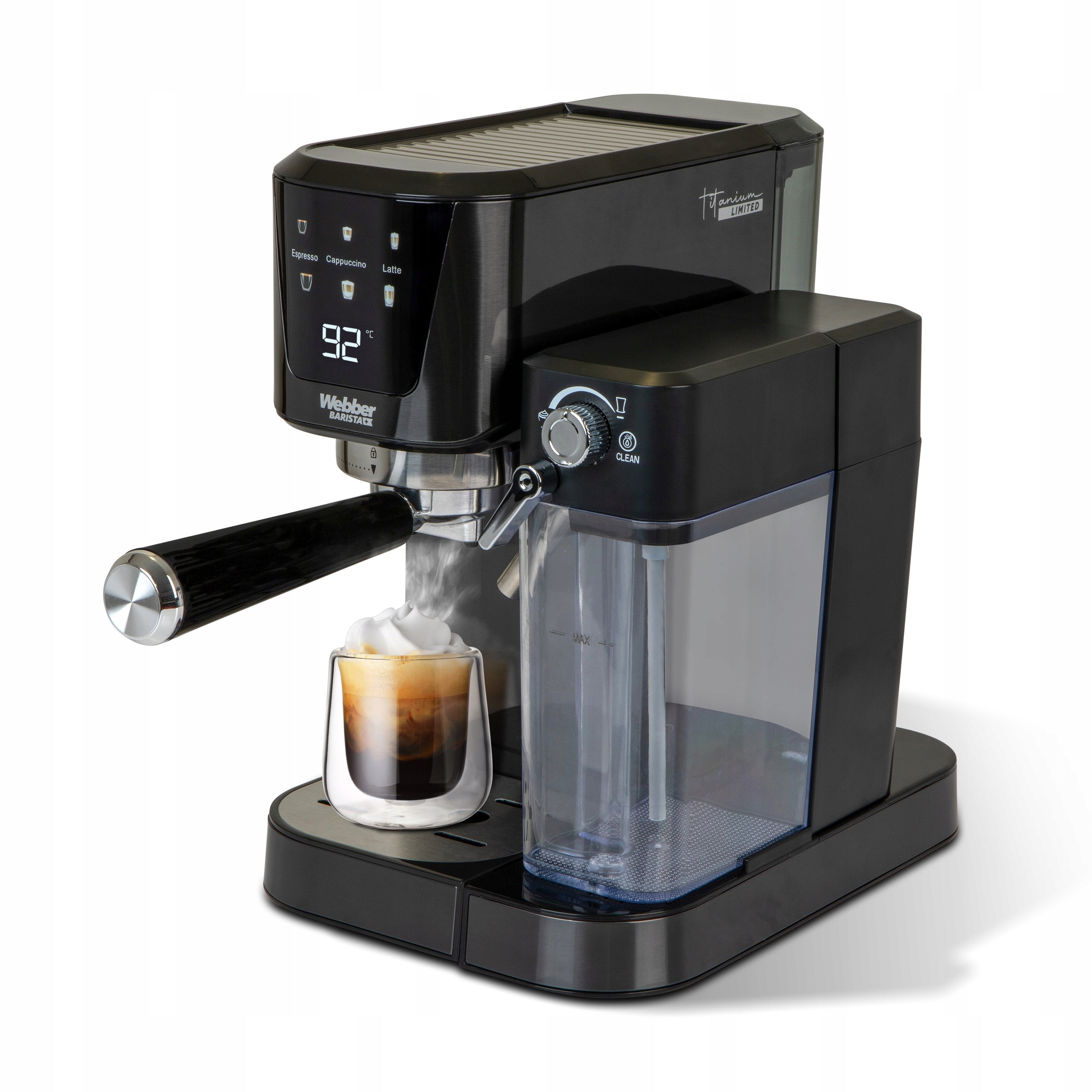 PRESSURE COFFEE MAKER SEMI-AUTOMATIC FLASK WEBBER 20 BAR L7 Brand Webber