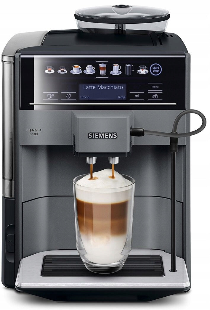 PRESSURE COFFEE MAKER SIEMENS TE651209RW EQ.6 Plus S100 LATTE X6 COFFEE Manufacturer code Ekspres do kawy ciśnieniowy Siemens Latte