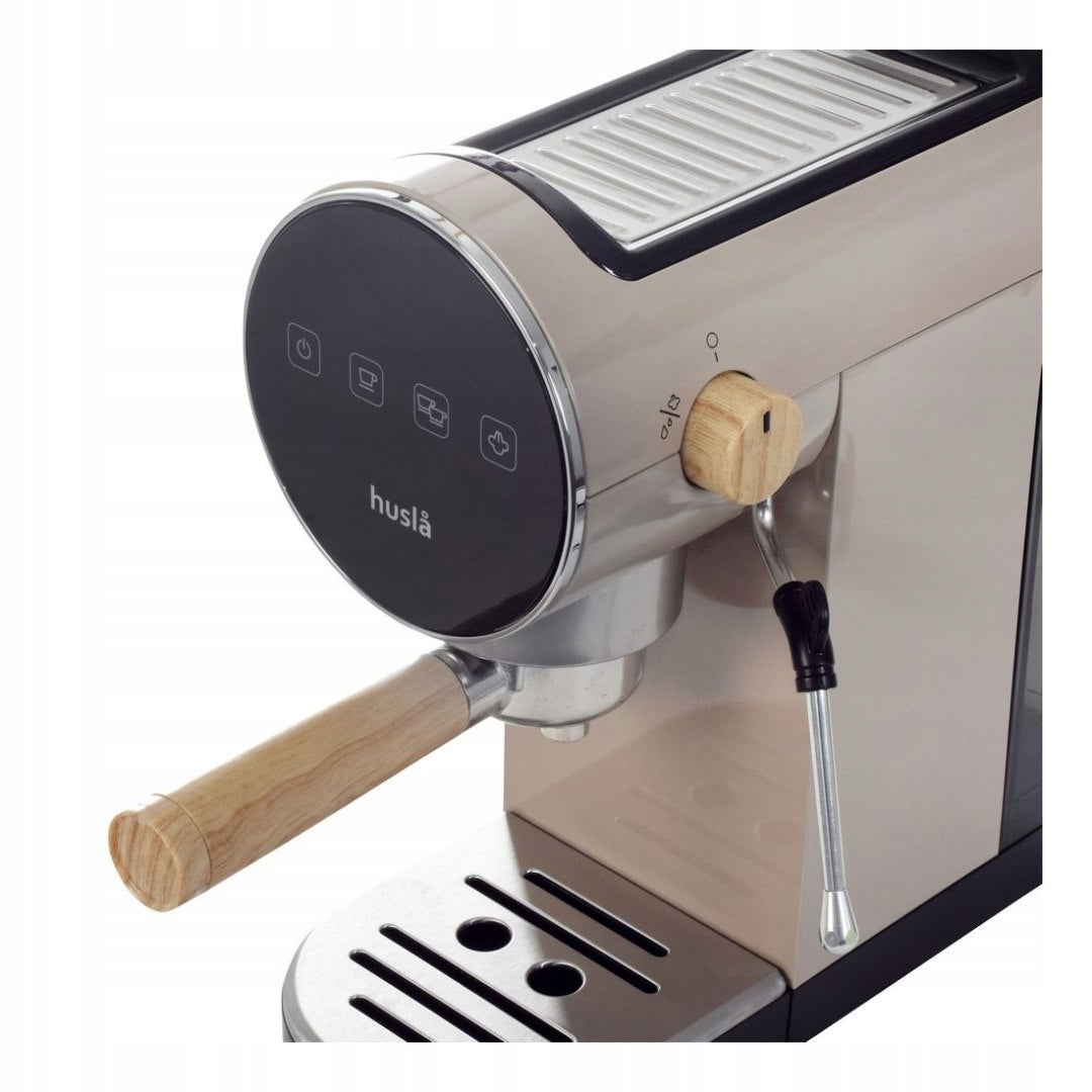 PRESSURE FLASK COFFEE MAKER 20BAR BEIGE HUSLA Packaging status original