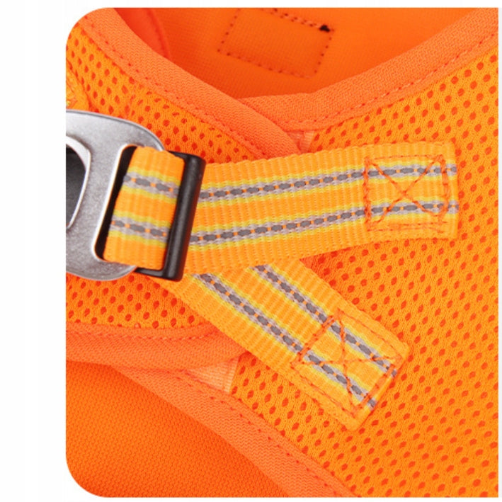 PRESSURE-FREE HARNESS for dog breathable micro breed MIAMI+LEASH red XXXS Size XXXS