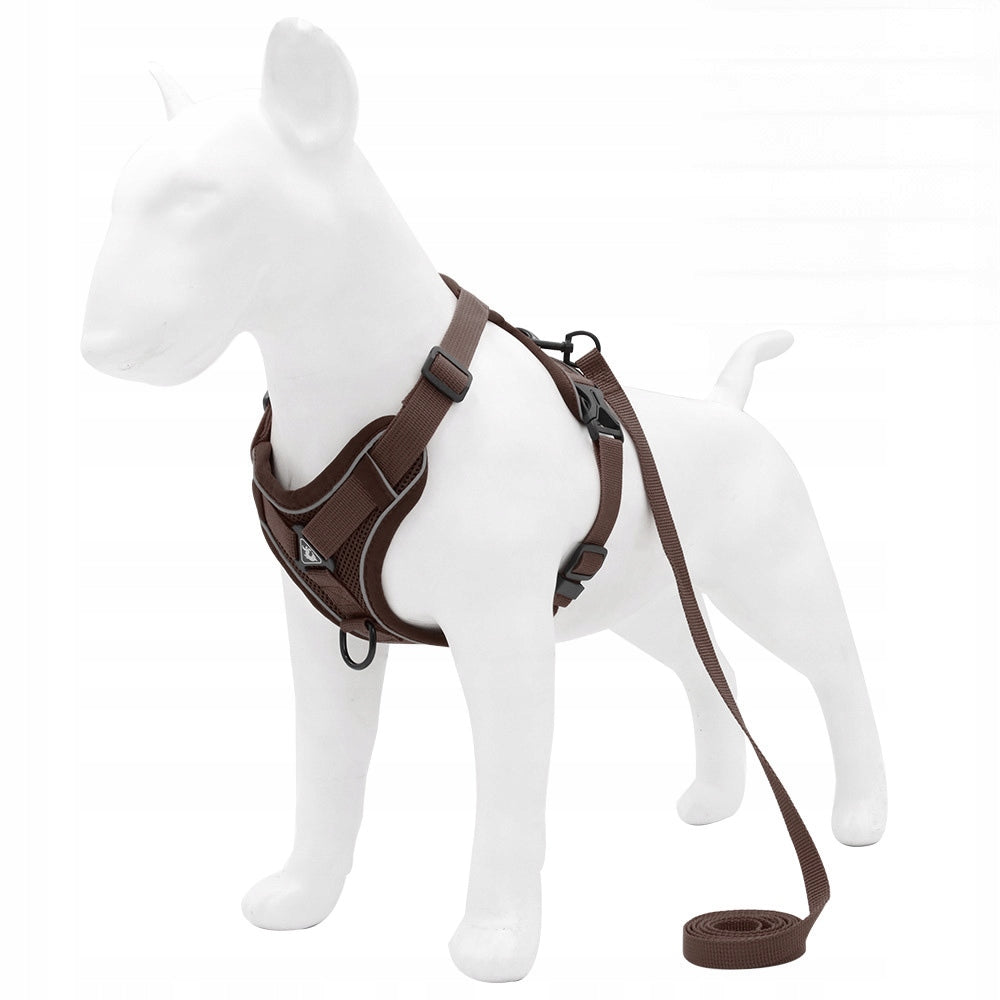 PRESSURE-FREE WALKING HARNESS ADJUSTABLE GUARD TYPE FOR DOG + LEASH r. M Kind walking harness