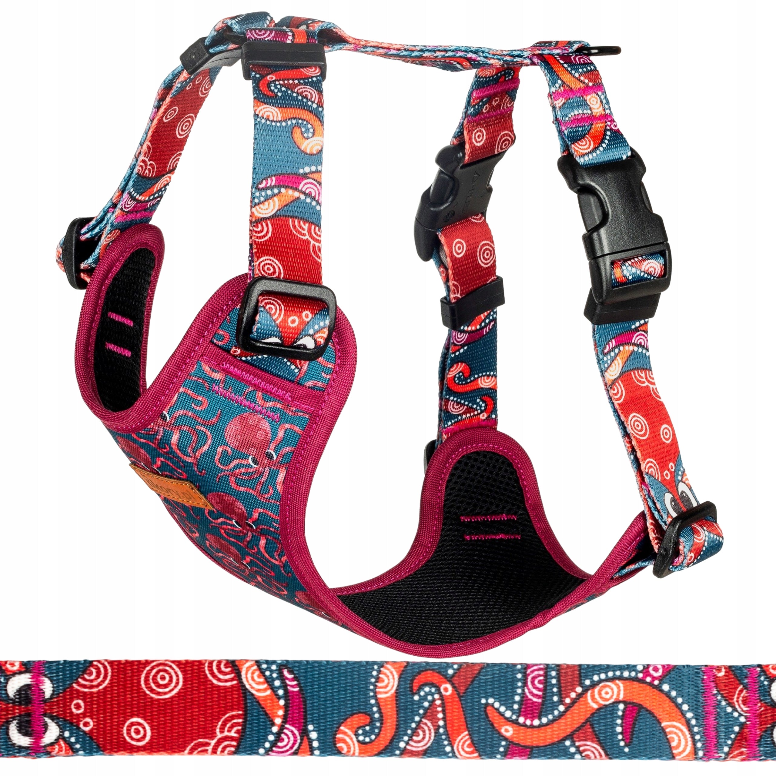 PRESSURE-FREE walking harness for big dog M 25 mm Ukory OCTOPUS EAN (GTIN) 5905999419022