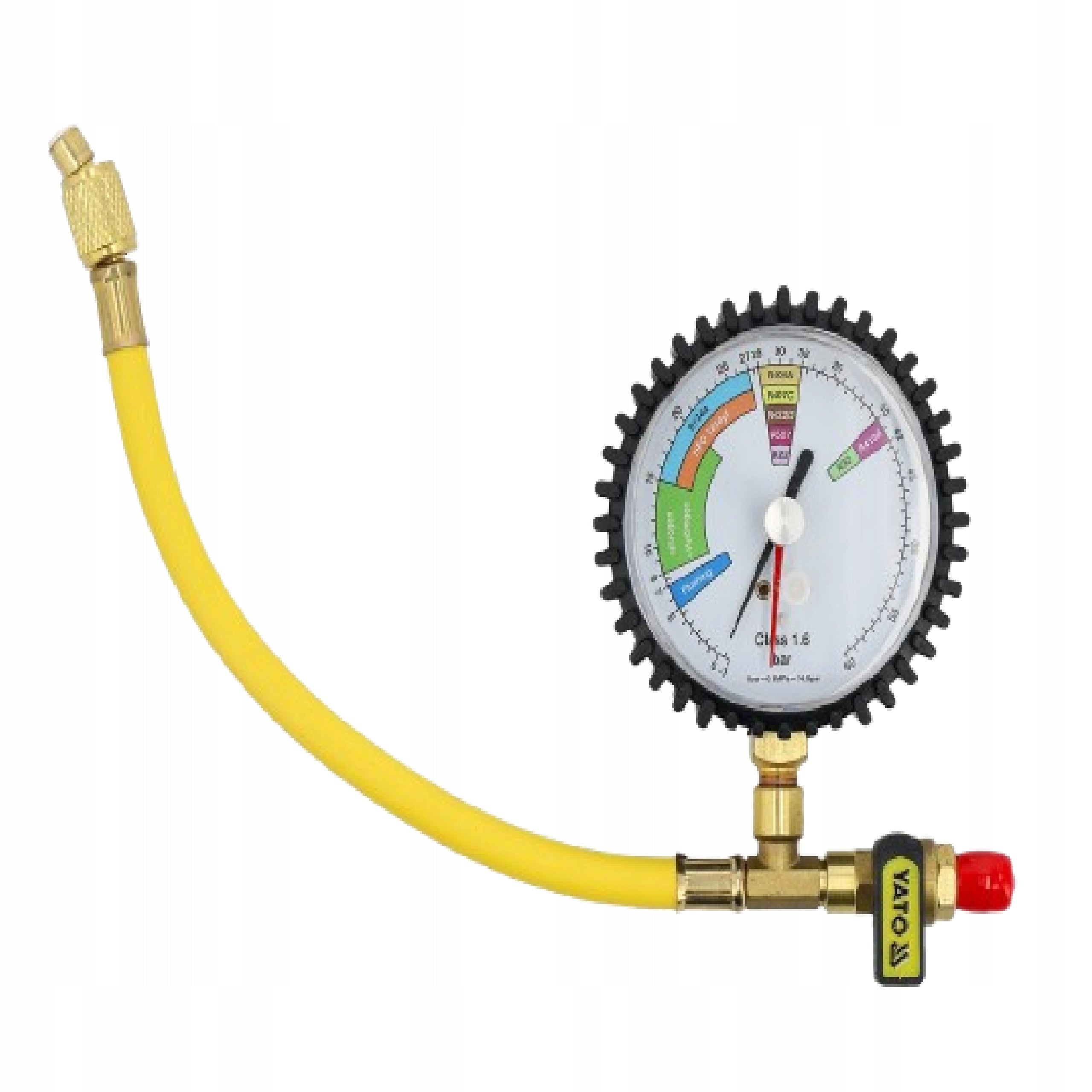 PRESSURE GAUGE FOR AIR CONDITIONING LEAK CONTROL KIT 80MM + HOSE 200MM Packaging status original