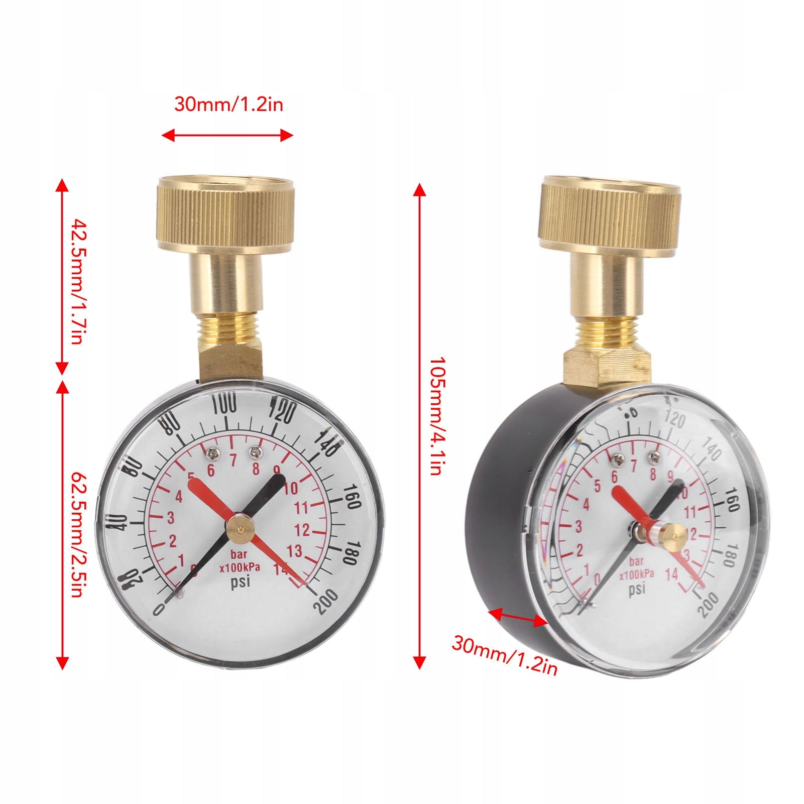 PRESSURE GAUGE FOR WATER FILTERS 3/4 UNIVERSAL Brand no brand