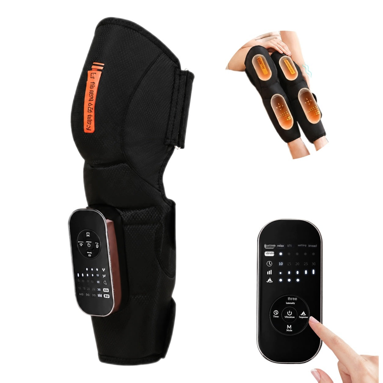 PRESSURE MASSAGER FOR KNEES AND CALVES DRAINAGE LYMPHATIC HEATING VIBRATION