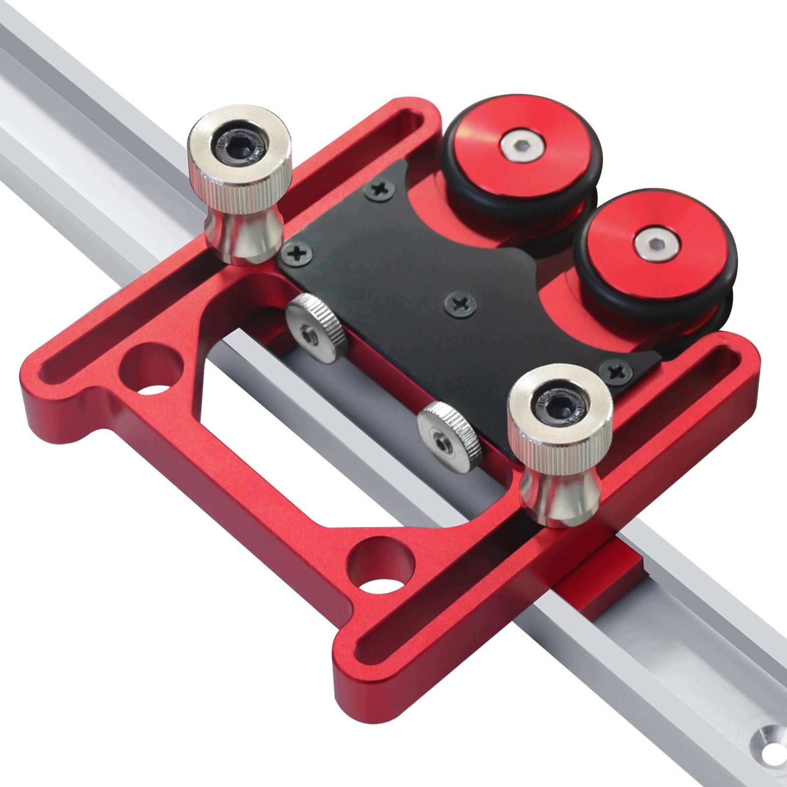 PRESSURE ROLLER LEADING TO TABLE SAW FEEDER WOODWORKING