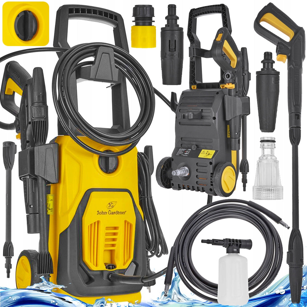 PRESSURE WASHER 1800W TURBO NOZZLE 230 BAR POWERFUL ALUMINUM EFFICIENT PUMP