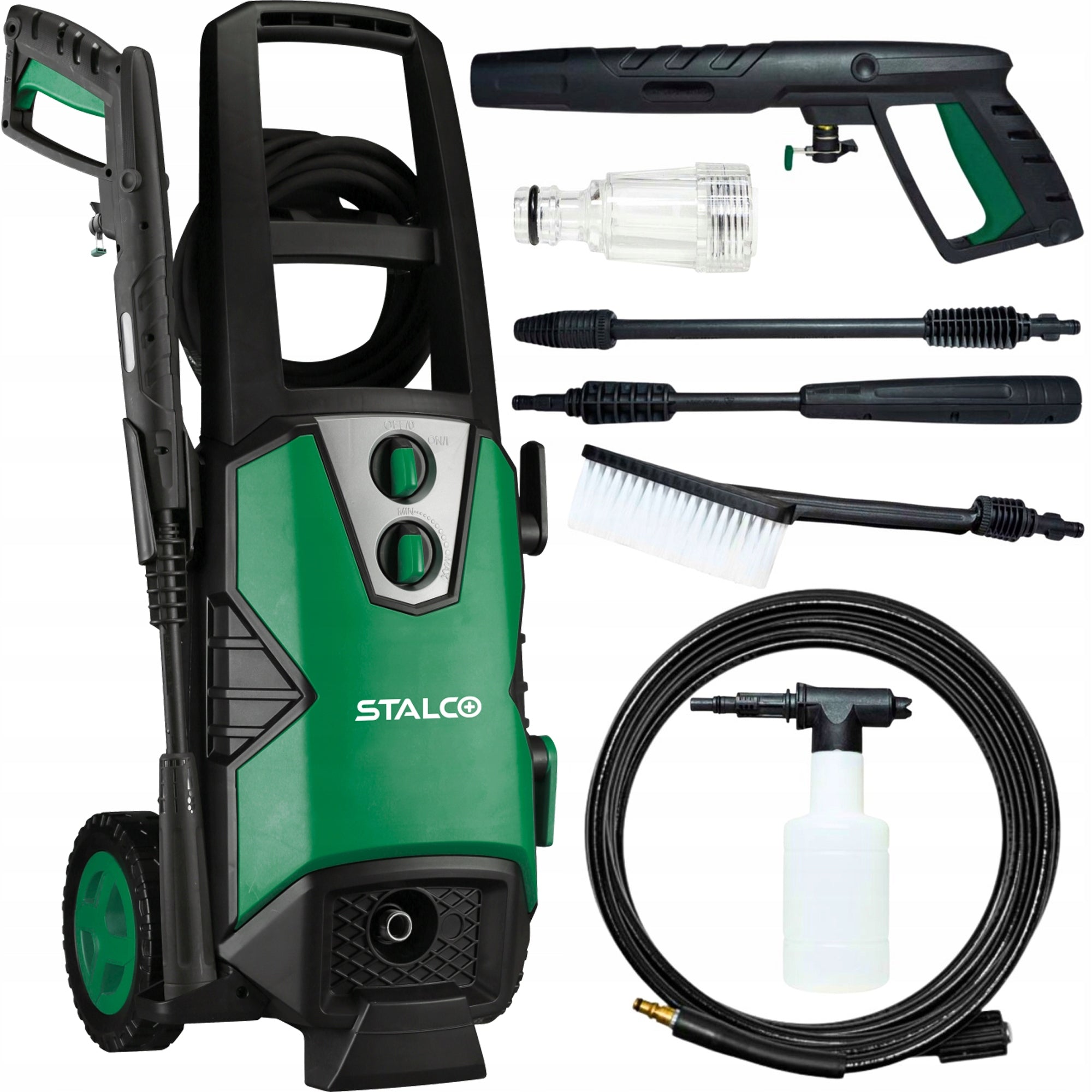 PRESSURE WASHER 460 SELF-SUCTION PUMP FOAMER GUN HOSE STALCO 2000W