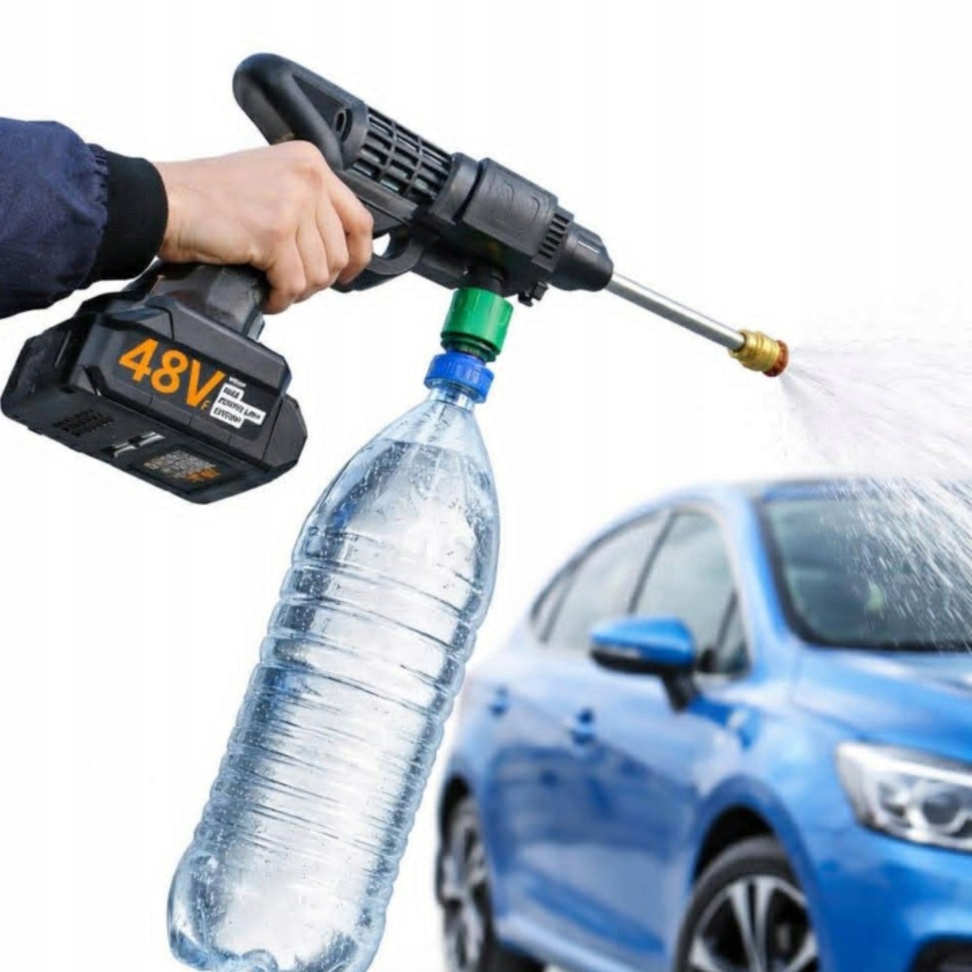 PRESSURE WASHER CORDLESS HANDHELD POWERFUL PUMP SET OF 2 X BATTERIES Manufacturer code RY-1000x