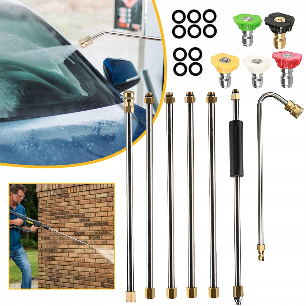 PRESSURE WASHER GUTTER CLEANER ATTACHMENT GUN WITH NOZZLES