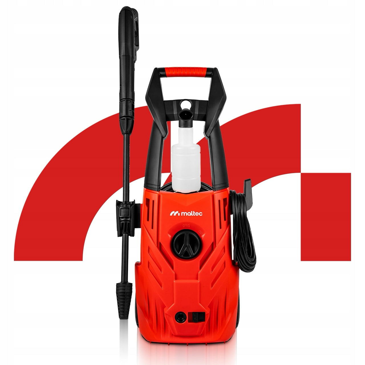 PRESSURE WASHER MALTec COMPACT SELF-SUCTION ALUMINUM PUMP POWERFUL TURBO Manufacturer code WYDAJNA ALUMINIOWĄ POMPĄ PIANOWNICĄ ZESTAW