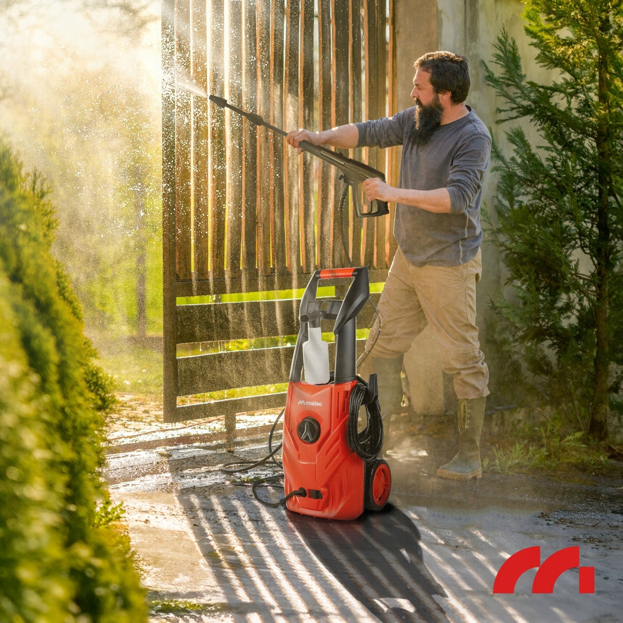 PRESSURE WASHER MalTec COMPACT SELF-SUCTION ALUMINUM TURBO POWERFUL PUMP Brand Maltec