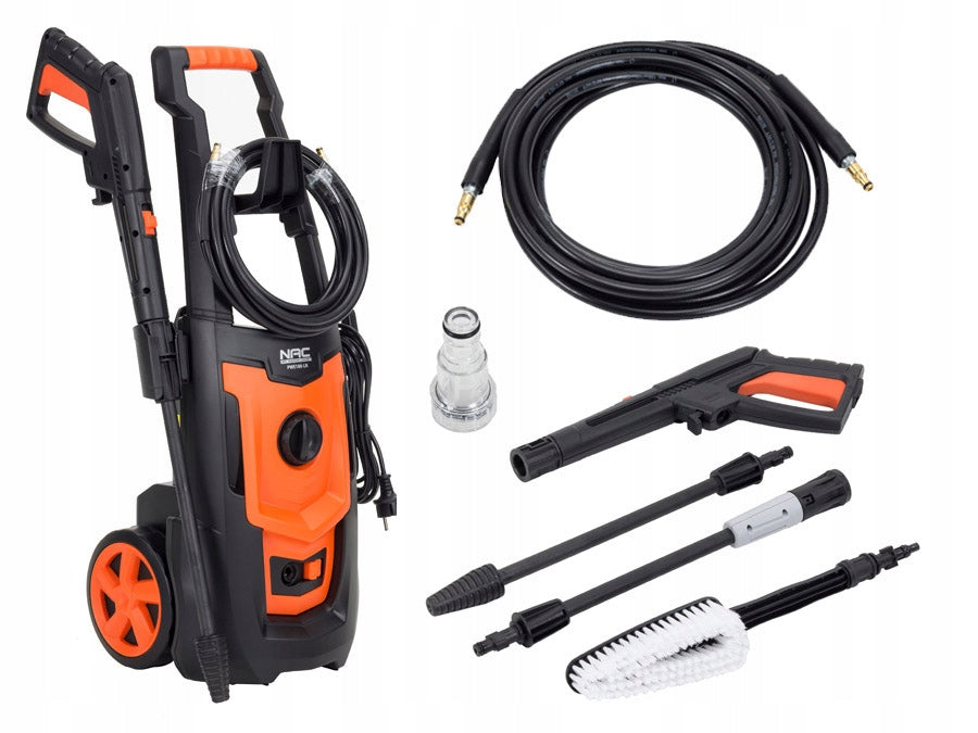 PRESSURE WASHER NAC 1800 IN ALUMINIUM PUMP 130 BAR LANCE TURBO AUTO-STOP