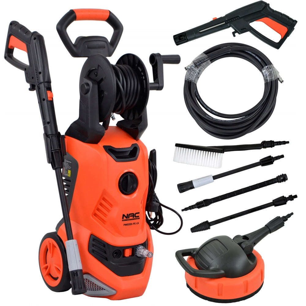 PRESSURE WASHER NAC 2200 IN 170 BAR ALUPOMPA LANCE TURBO LIQUID TANK