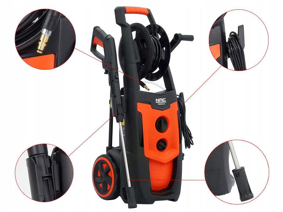 PRESSURE WASHER NAC POWER 2200 W ALUPOMPA 170 BAR LANCE TURBO AUTO-STOP Packaging status original