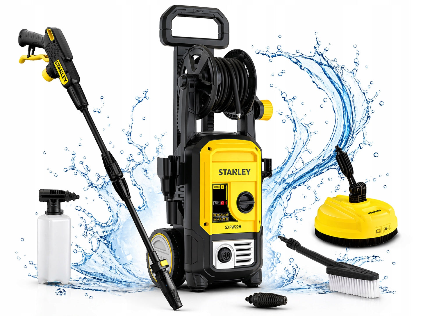 PRESSURE WASHER STANLEY 2200W CAR CUBE WASHER SET+ PATIO