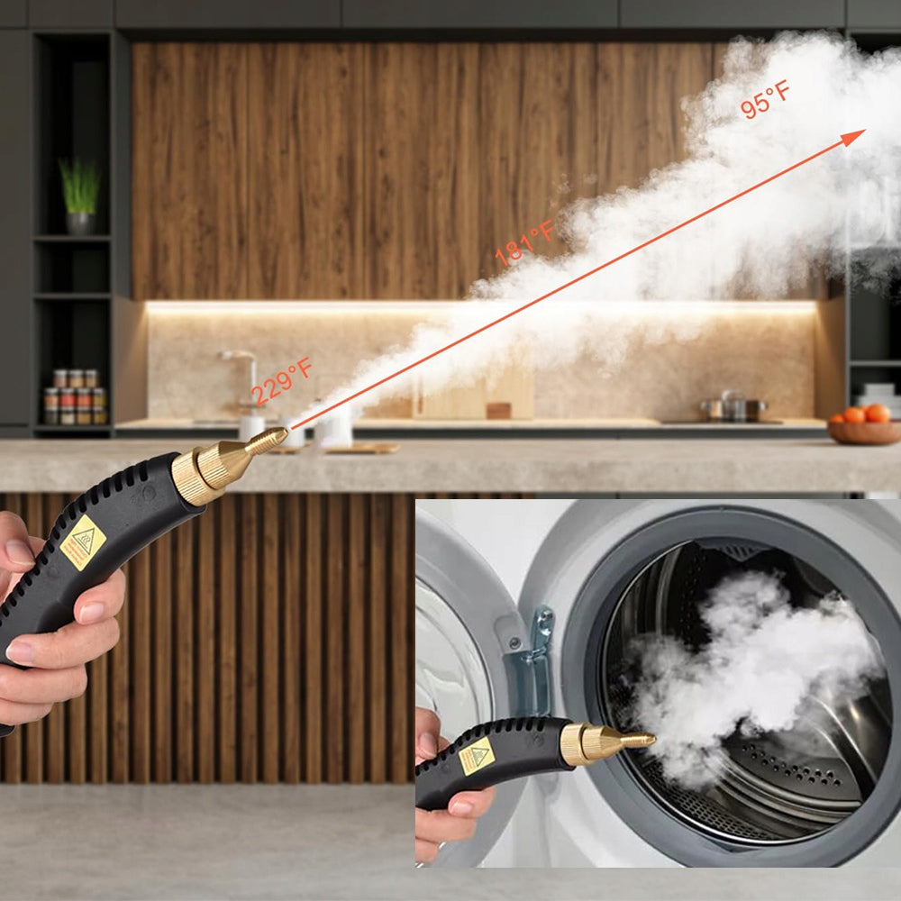 PRESSURE WASHER STEAM WINDOW CLEANER STEAMER 4.5BAR 2500W SET Power supply mains
