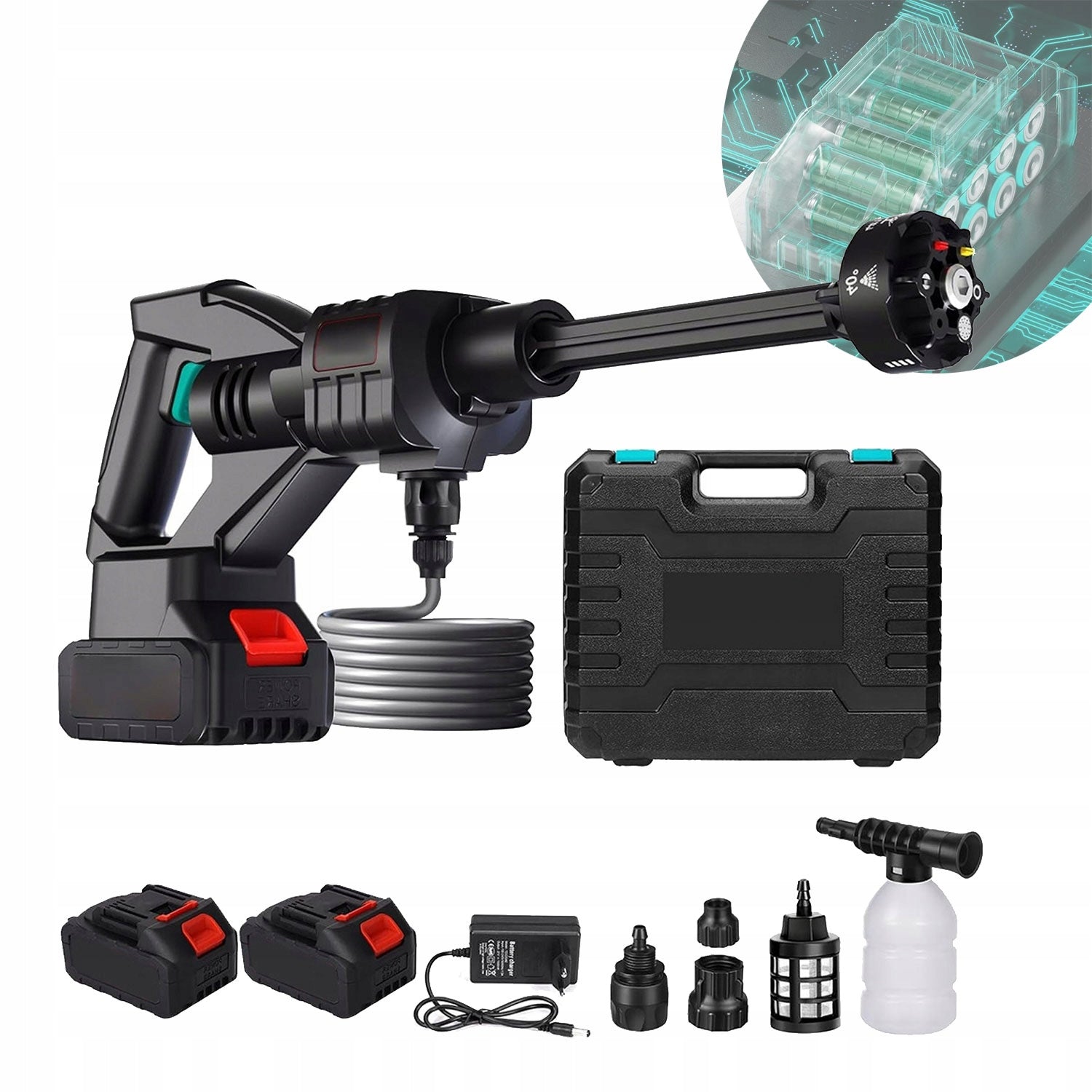 PRESSURE WASHER WIRELESS POWERFUL MULTIFUNCTION CORDLESS NOZZLE
