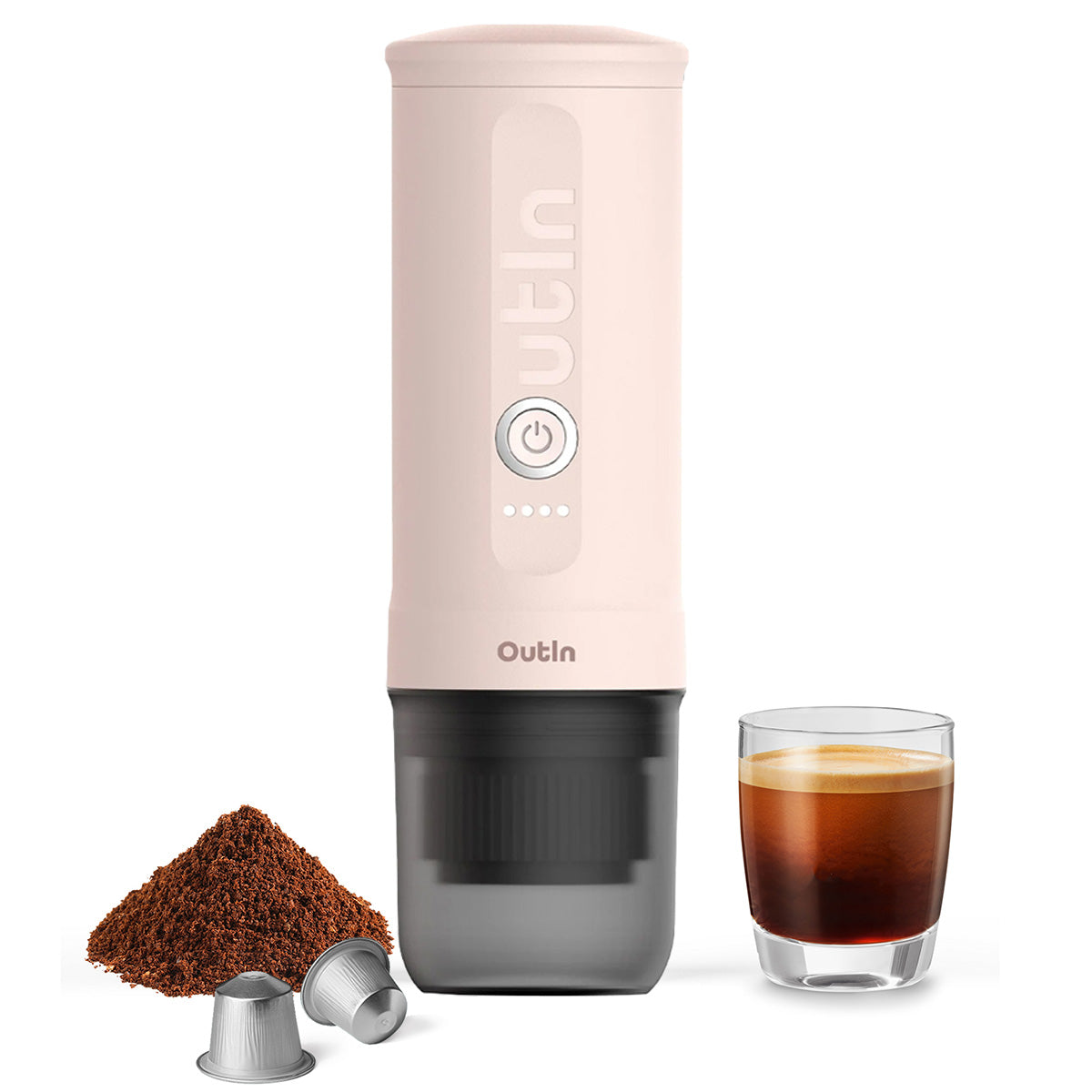 PRESSURE ground coffee maker capsules 20 bar Outin Nano Portable Manufacturer code 14875