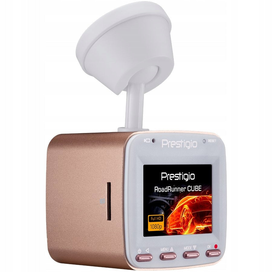 PRESTIGIO RoadRunner CUBE Video Recorder, FHD, WiFi, Gold White Brand Prestigio
