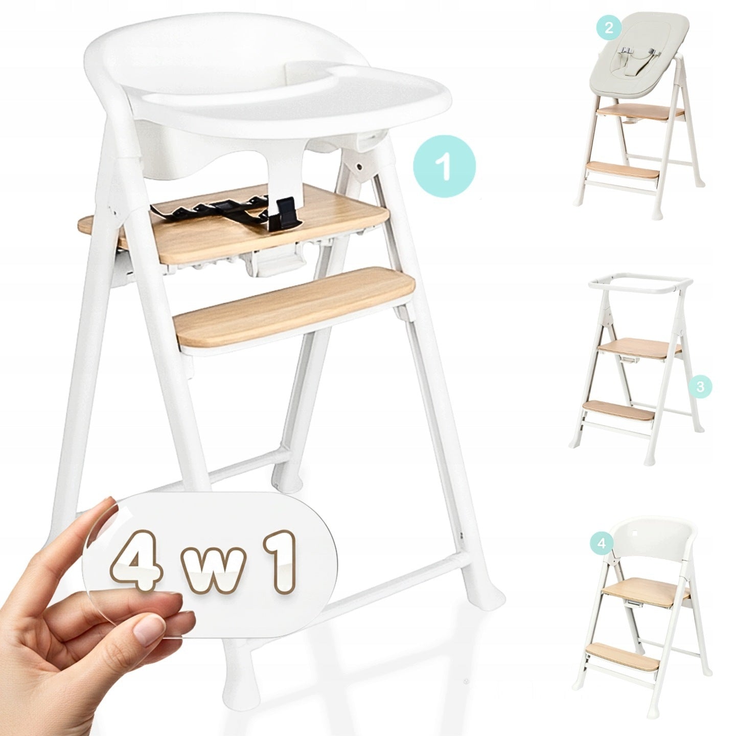 PRIMABOBO 4in1 BELI Multifunction Highchair for Feeding + Couch Grey Manufacturer code G4BELI_WG