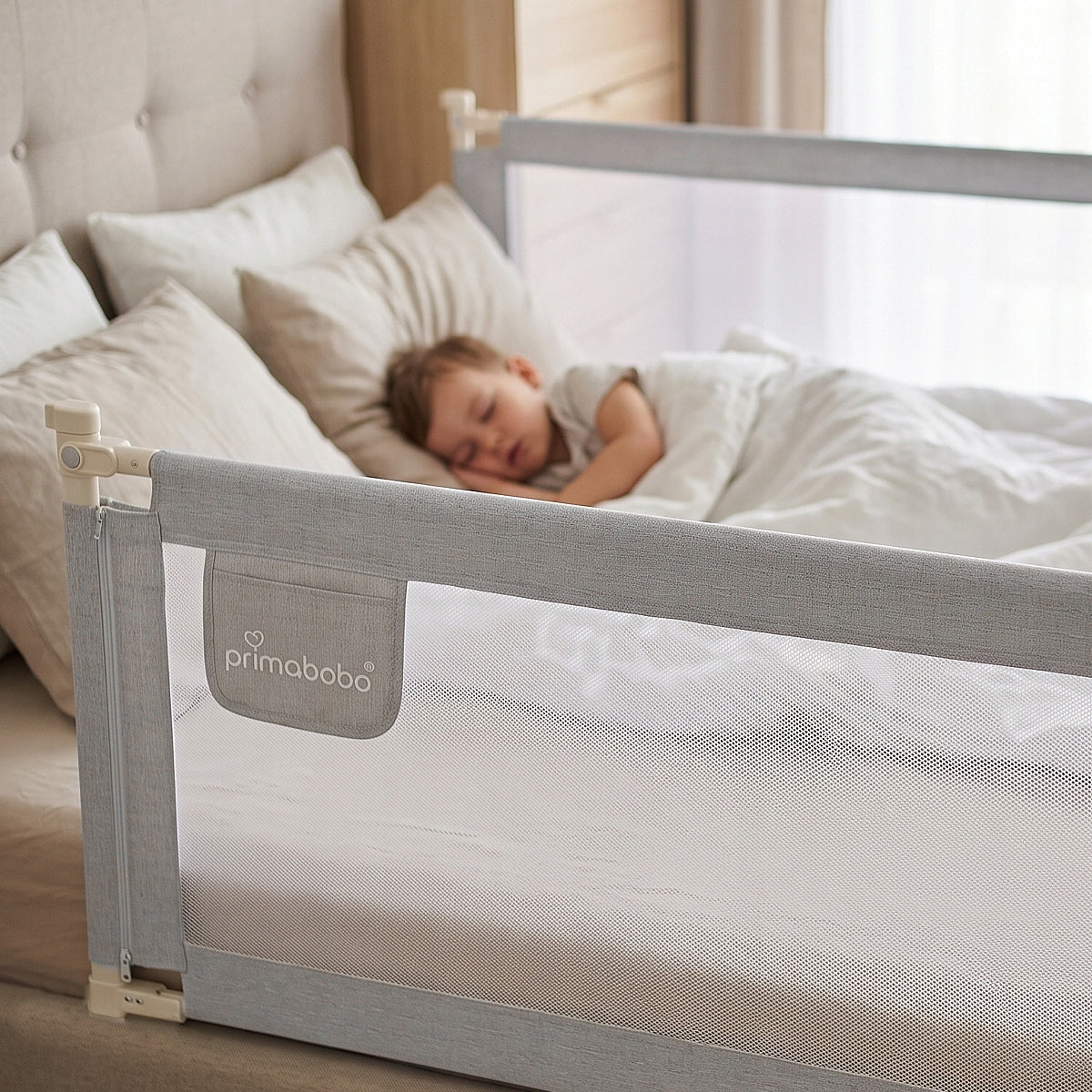 PRIMABOBO Protective barrier for bed CLASSIC 200x160cm 3 pcs Folding GREY Manufacturer code BCL01_SZ 200_160