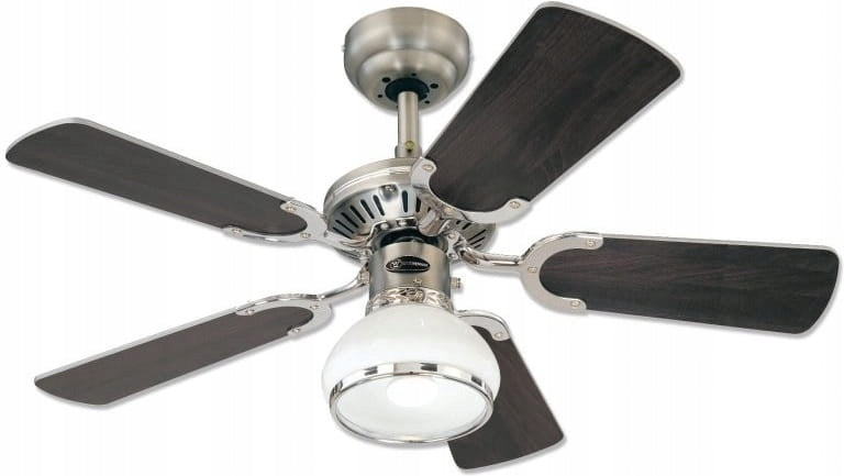PRINCESS RADIANCE II Ceiling Fan Dark Brown/White - 90cm | Small