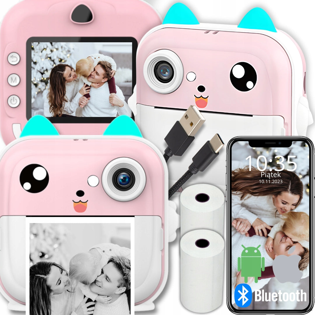 PRINT CAMERA INSTANT MINI THERMAL PRINTER 3 ROLLS