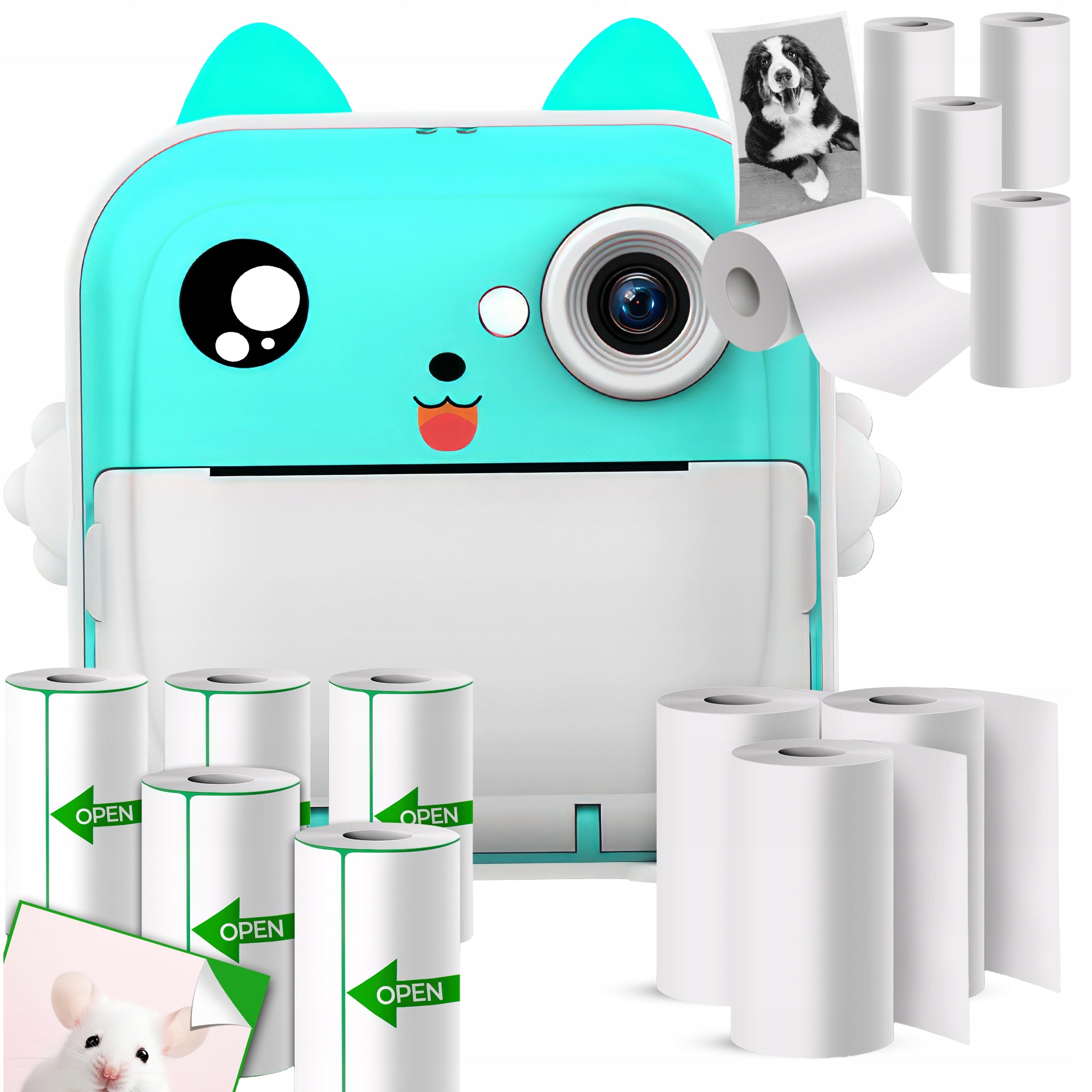 PRINTŚ 3.0 PRO THERMAL PRINTER FOR PHOTOS CAMERA + 13 ROLLS