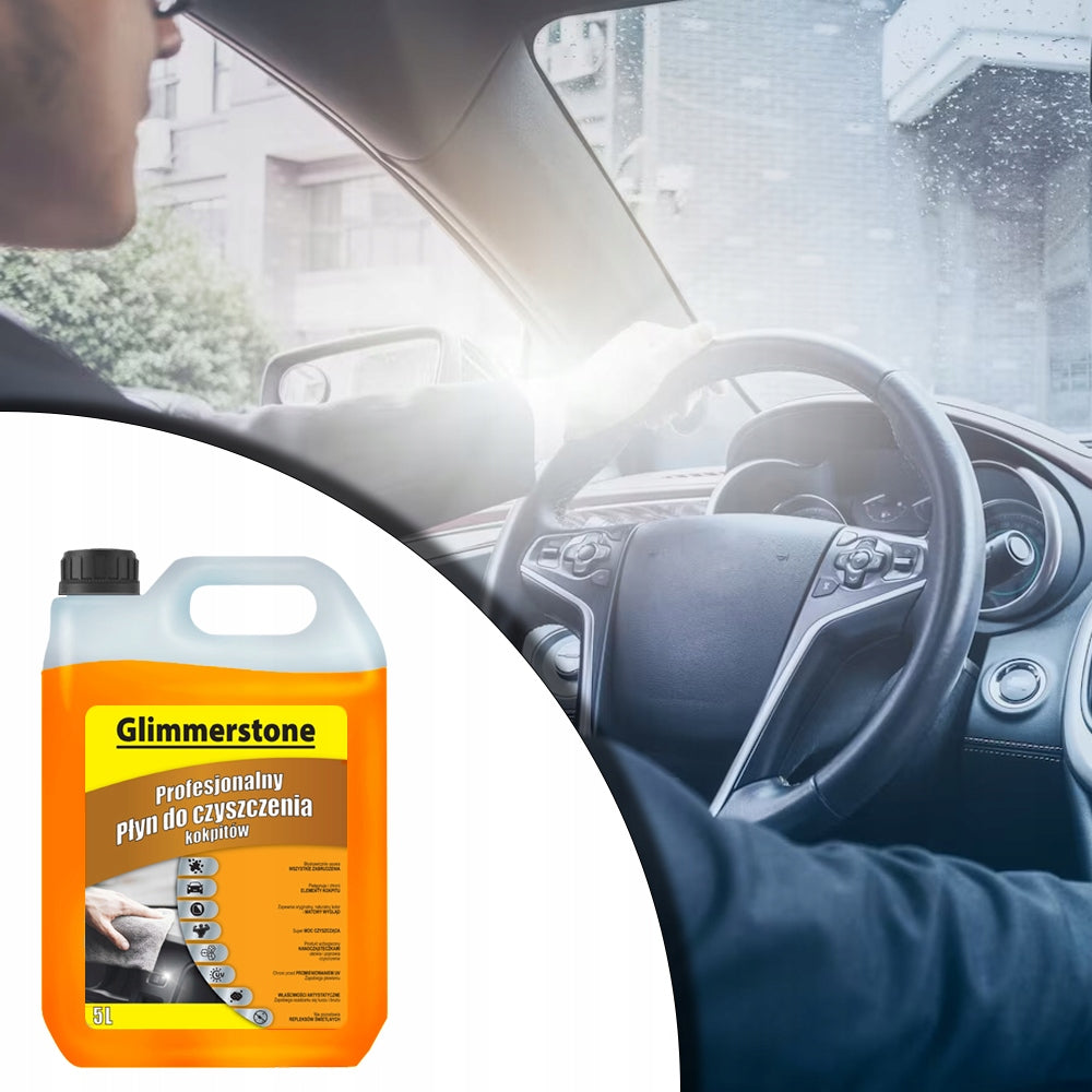 PRO LIQUID FOR CLEANING PLASTIC COCKPIT INTERIOR CAR APC - QUALITY 5L Packaging status original