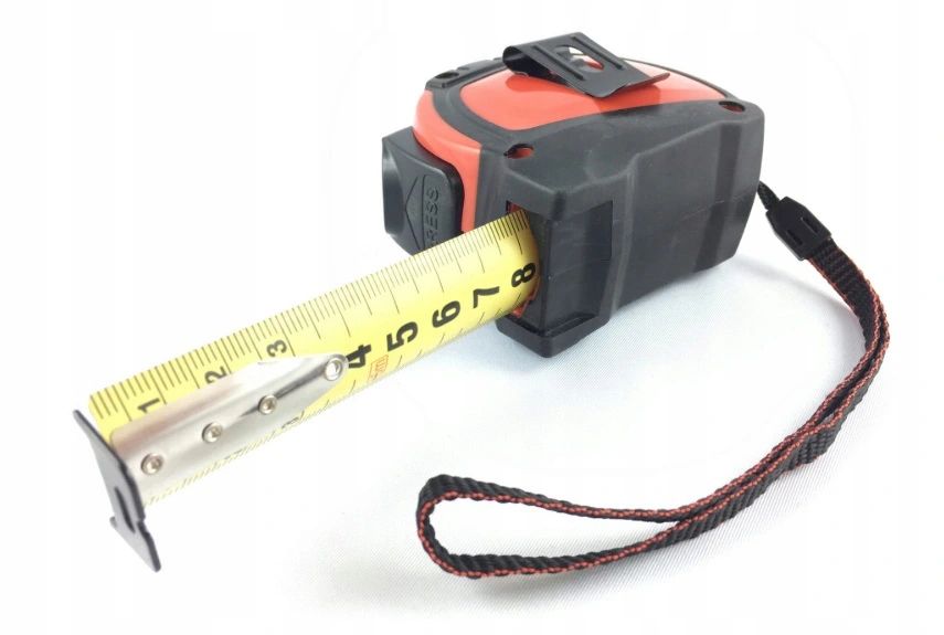 PRO MEASURE DOUBLE-SIDED ROLLING METER 8 METERS 25mm Batteries included no