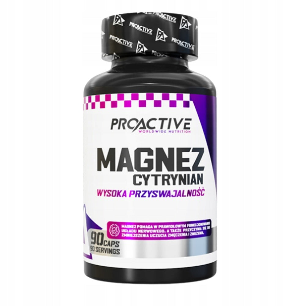 PROACTIVE MAGNESIUM CITRATE 90 kaps MAGNESIUM BONE TEETH FATIGUE