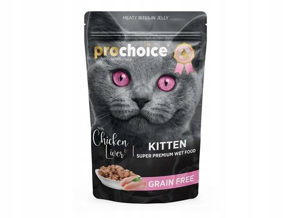 PROCHOICE KITTEN wet food chicken 85g for kittens