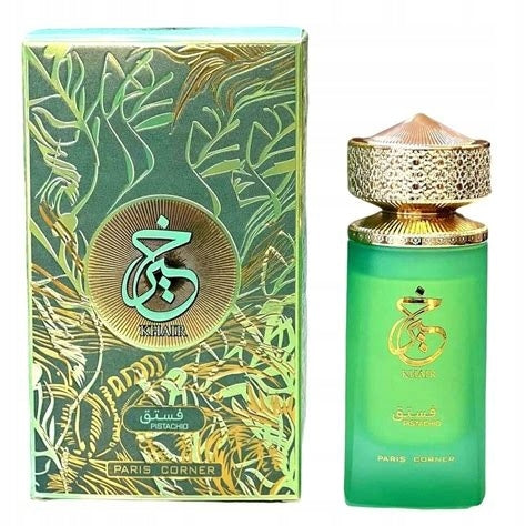 PRODUCT PARIS CORNER KHAIR PISTACHIO 100ML EDP Packaging status original