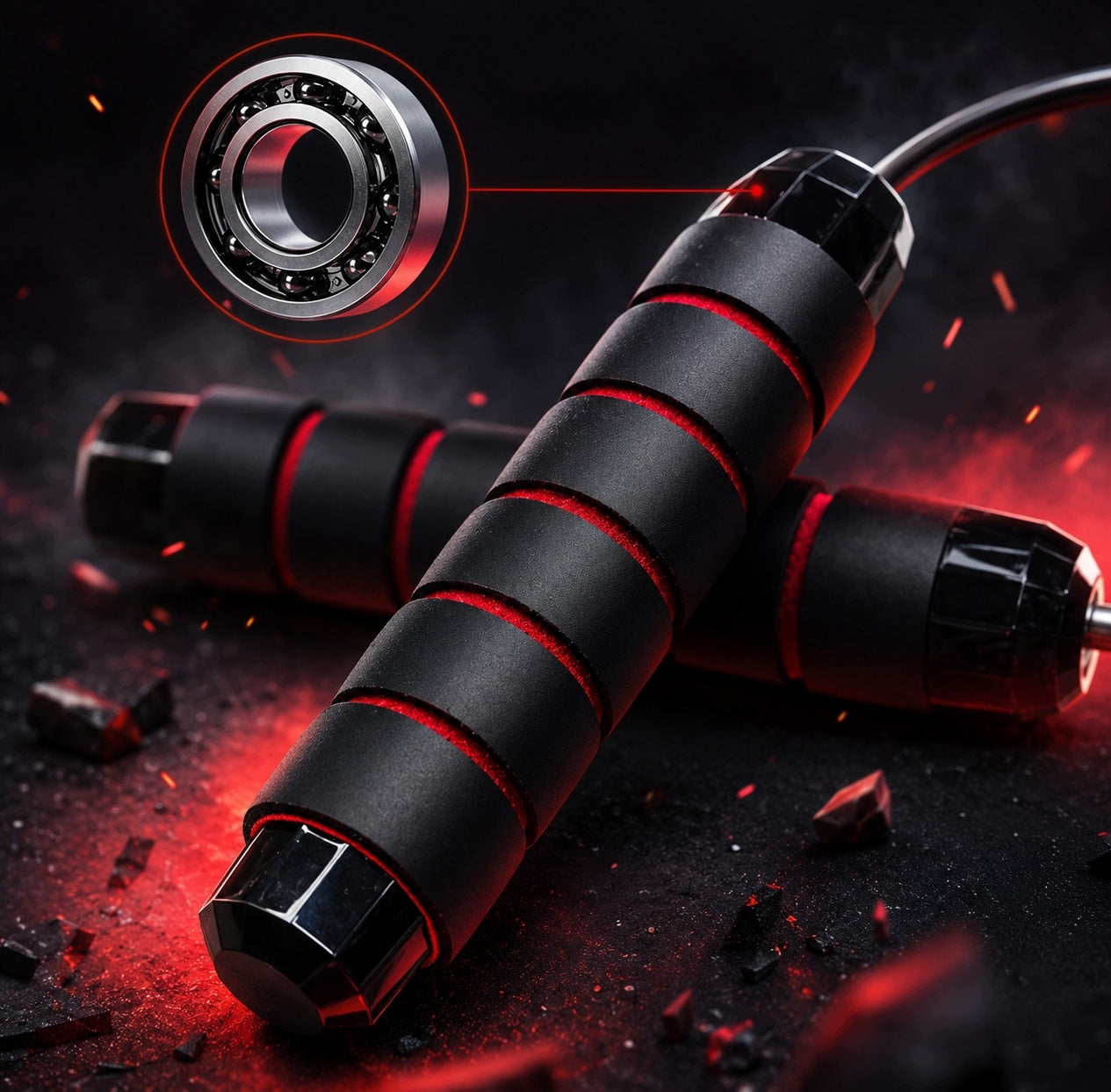 PROFESSIONAL BOXING JUMP ROPE FITNESS WITH BEARINGS AND ADJUSTMENT 270cm JUMP Packaging status original