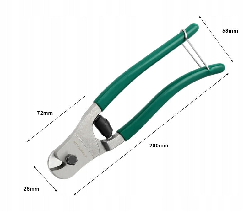PROFESSIONAL CLAMP CLIPPERS FOR BICYCLE CABLES AND ARMOR Brand Ride Race
