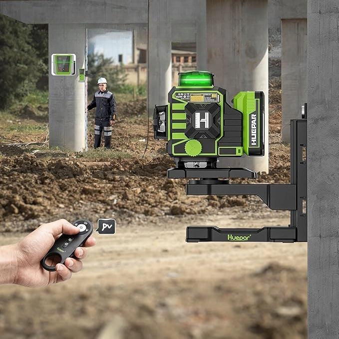 PROFESSIONAL CROSS LASER GREEN Huepar W04CG LEVEL 360° 40 m SUITCASE Manufacturer code W04CG POZIOM LASEROWY 360°