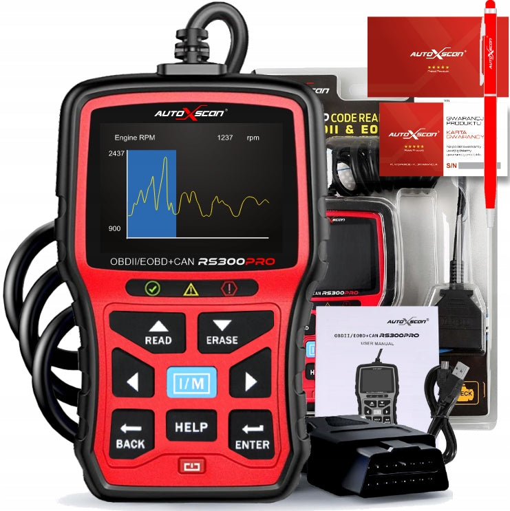 PROFESSIONAL DIAGNOSTIC TESTER RS300PRO Polish ALL CARS