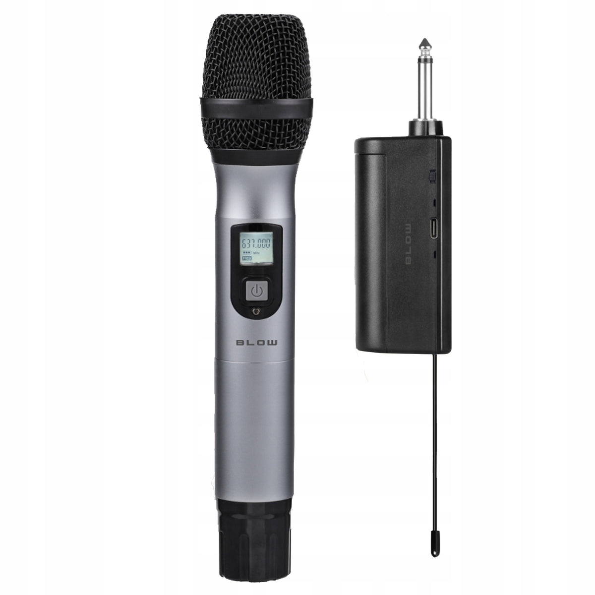 PROFESSIONAL KARAOKE MICROPHONE WIRELESS MONO JACK 6.3 WITH RECEIVER EAN (GTIN) 5900804145394