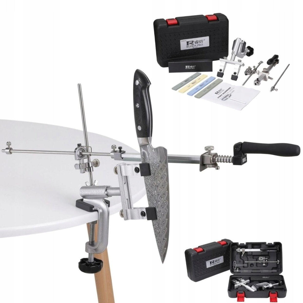 PROFESSIONAL KNIFE SHARPENER WHETSTONE RUIXIN PRO RX009 SHARPENING SET