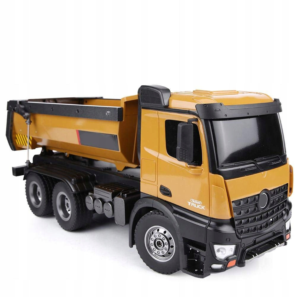 PROFESSIONAL LARGE CONTROLLED TRUCK DUMP TRUCK RTR RC HUINA - METAL Manufacturer code 1582