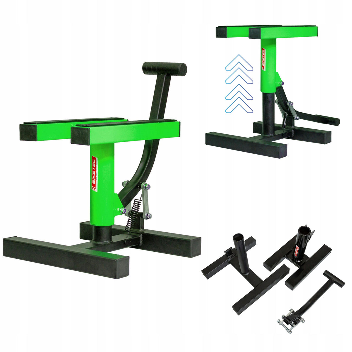 PROFESSIONAL MOTORCYCLE LIFT CROSS ENDURO STAND GREEN
